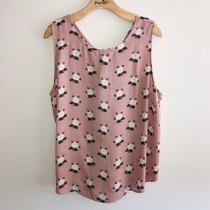 Ann Taylor LOFT Floral Tank Blouse